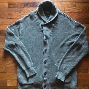 Polo Ralph Lauren Olive Cardigan Sweater Size XL
